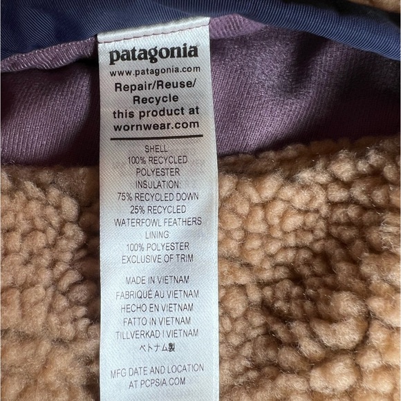 Patagonia Hooded Reversible Insulated Girls Vest - Picture 11 of 11